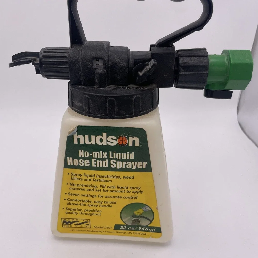 H.D. Hudson No-Mix Liquid Hose End Landscaping‎ Sprayer 32oz VTG Model 2101